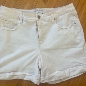 Lane Bryant size 16 white jean shorts